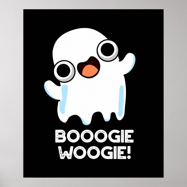 Poster Booogie Woogie Funny Musique Ghost Pun Dark BG (Devant)