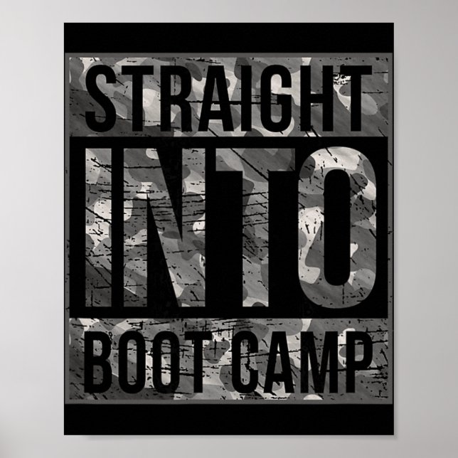 Poster Boot Camp Basic Training Shirt For New Military Re (Devant)