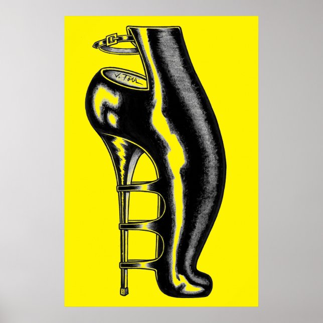 Poster Boot en caoutchouc Bizarre (Devant)