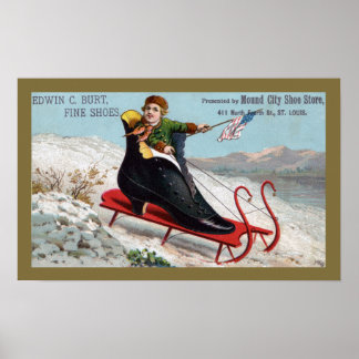 Poster Boot Sled pour Burts Chaussures