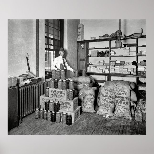 POSTER BOOTLEG BUST - JAIL PREUVE ROOM 1929 (Devant)