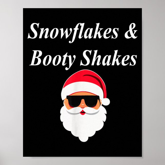 Poster Booty Shake Christmas Funny Naughty Dirty Raunchy  (Devant)
