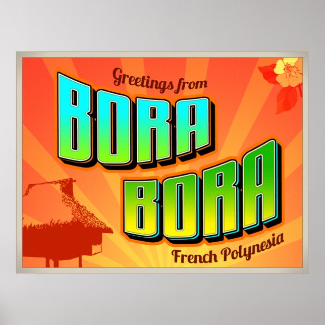 POSTER BORA BORA (Devant)