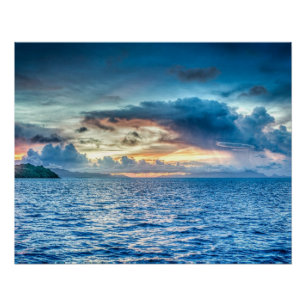 Poster Bora-bora, île du Pacifique Sud