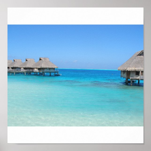 Poster Bora Bora, Tahiti (Devant)