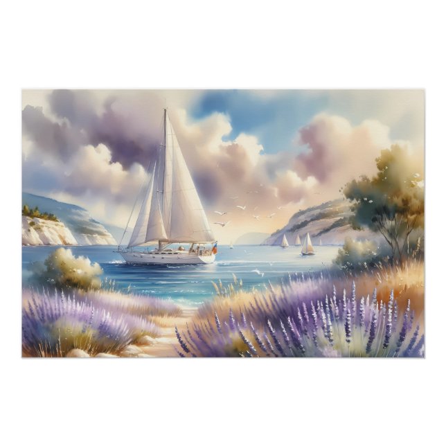 Poster Bord de mer de la Lavande (Devant)