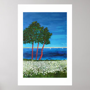 Poster Bord de mer en Bretagne