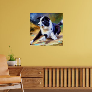 Poster Bordure Collie Chien