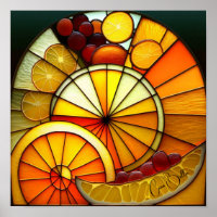 Bordures orange en verre