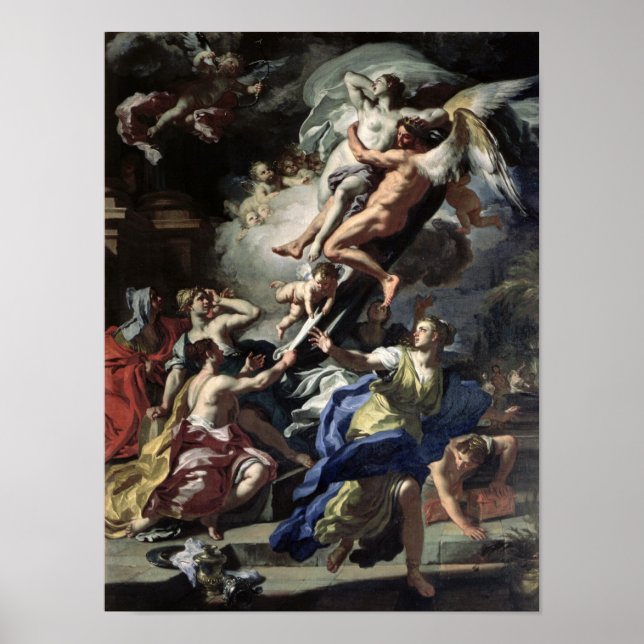 Poster Boreas enlevant Oreithyia (Devant)