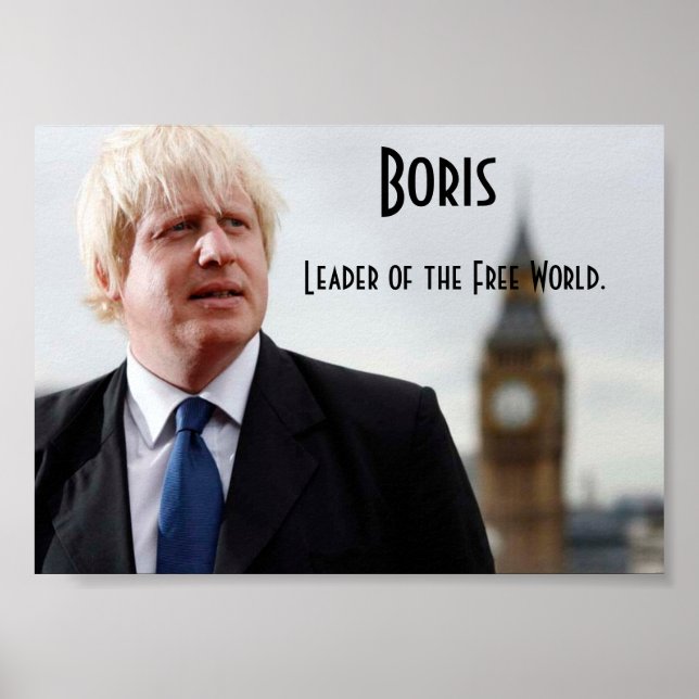 Poster Boris Johnson : Leader du monde libre (Devant)