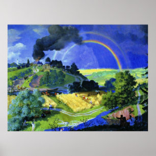 Poster Boris Kustodiev, après la tempête,