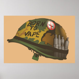 Poster Born to Vape