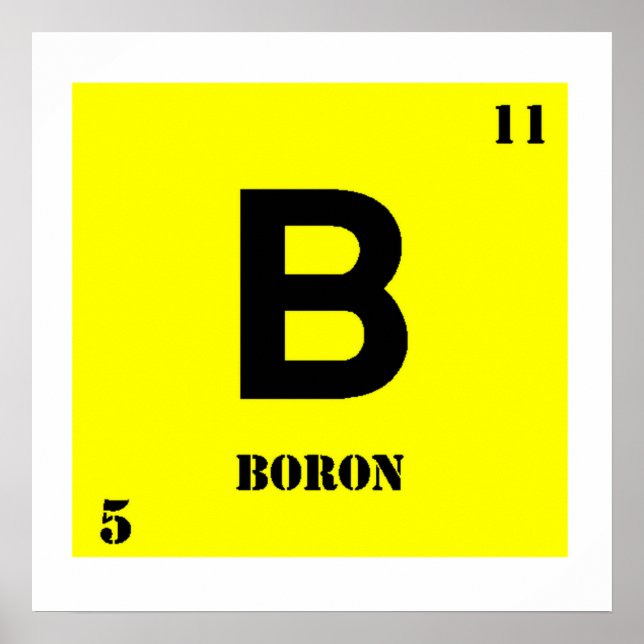 Poster Boron (Devant)