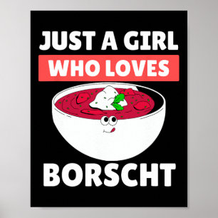 Poster Borscht Russian Food Ukrainian Food Thanksgiving C