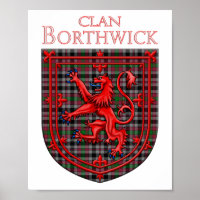 Borthwick Tartan Scottish Plaid Lion Rampant