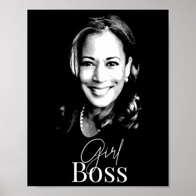 Poster Boss Kamala Harris Pour Libéraux-Démocrates (Devant)
