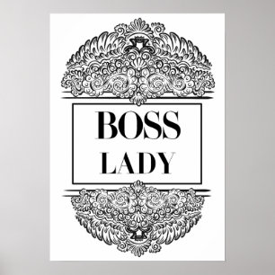 Poster Boss Lady - Élégante autonomisation