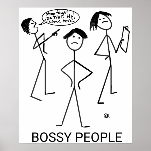 Poster Bossy People (Devant)