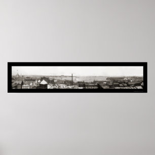 Poster Boston Harbour, MA Photo 1912
