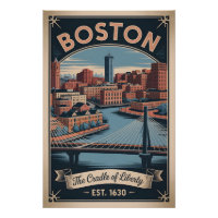 Boston Massachusetts Antique Berceau de la Liberté