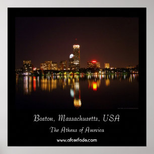 Poster Boston, Massachusetts, États-Unis
