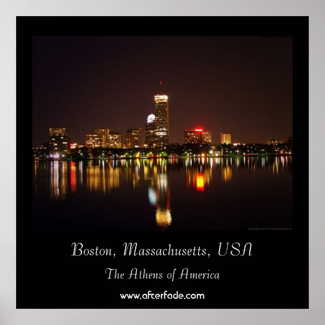 Poster Boston, Massachusetts, États-Unis (Devant)
