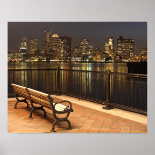 Poster Boston, Massachusetts skyline 3