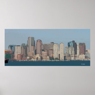 Poster Boston Skyline