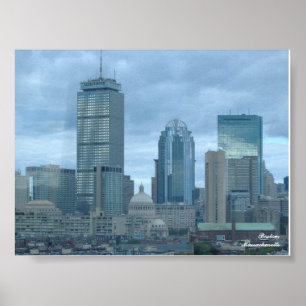 Poster Boston Skyline
