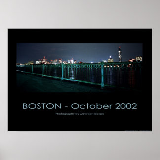 Poster Boston - Skyline@night