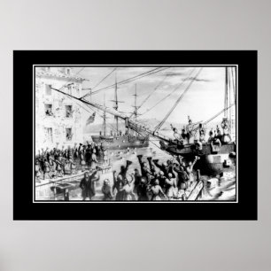 Poster Boston Tea party 16 décembre 1773