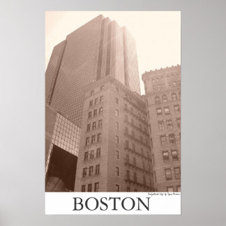 Poster Boston - "Ville éclairée"