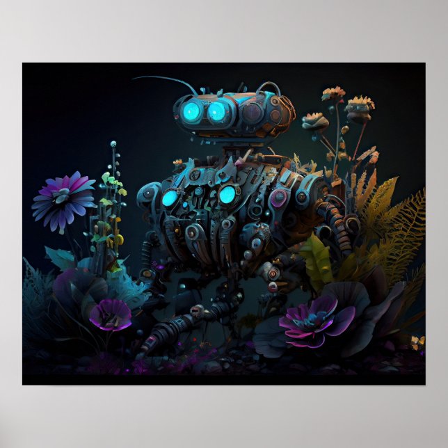 Poster Bot de jardin tropical (Devant)
