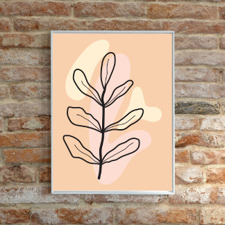 POSTER BOTANIQUE ABSTRAIT
