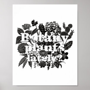 Poster Botany Plantes Dernièrement Drôle Plante Collector