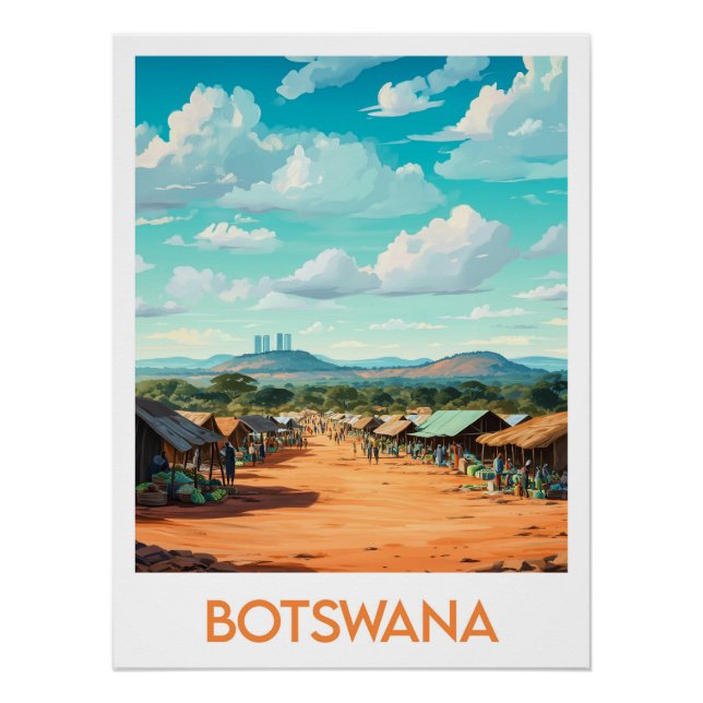 Poster Botswana (Devant)