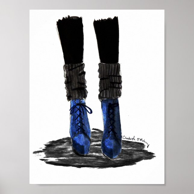 Poster Bottes bleues (Devant)