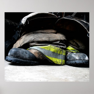 Poster Bottes de pompiers
