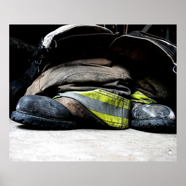 Poster Bottes de pompiers (Devant)