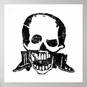 Poster Bottes et crâne de Posada Calavera