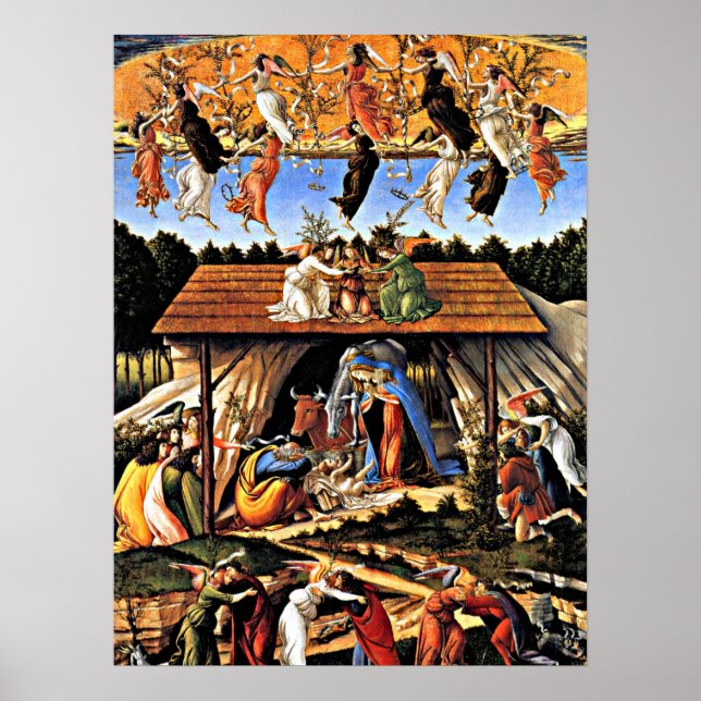 Poster Botticelli - La Nativité Mystique (Devant)