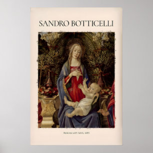 Poster Botticelli Madonna avec Saints Bardi Altarpiece