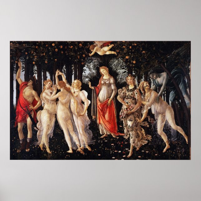 Poster Botticelli Primavera (Devant)