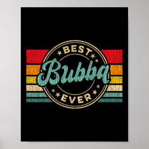 Poster Boubba jamais Vintage Fête des pères rétro cadeau