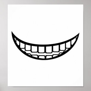Poster Bouche de sourire