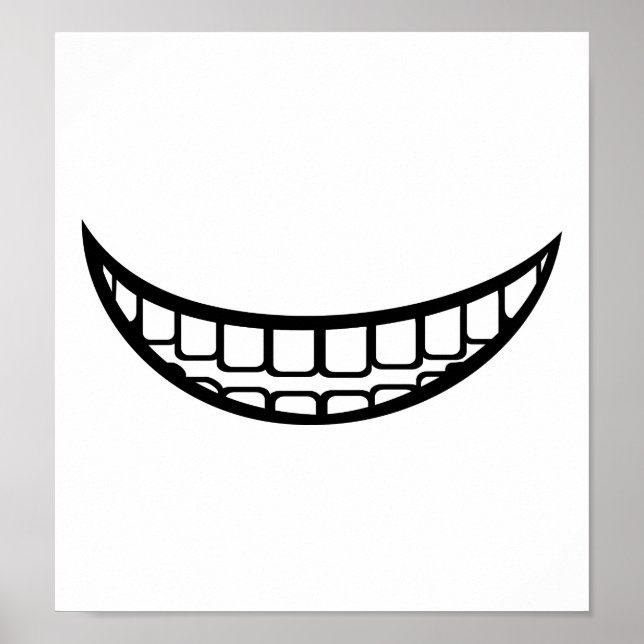Poster Bouche de sourire (Devant)