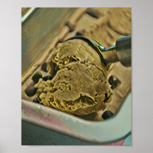 Poster Bouchon de crème glacée