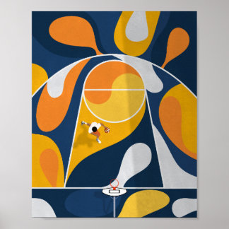 Poster Boucles de tir | Basketball Court De Ci-Dessus