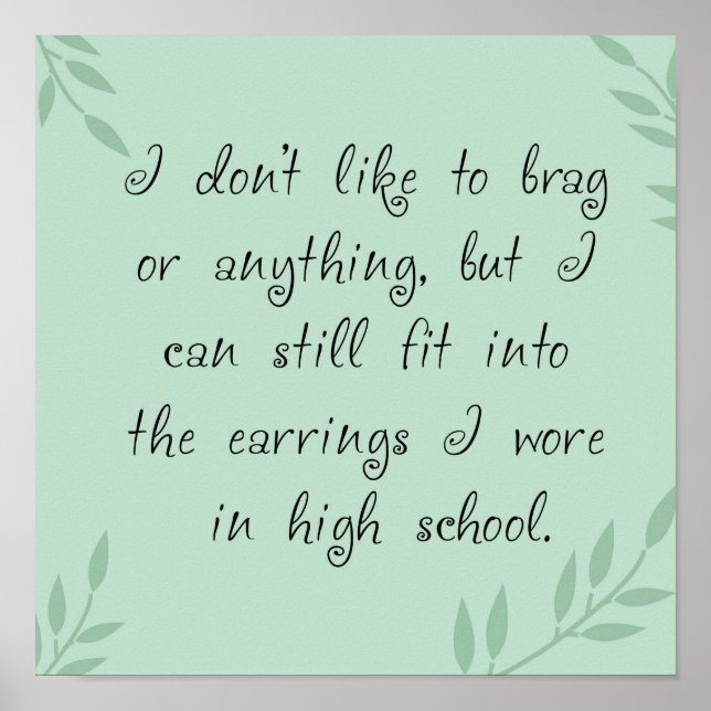 Poster Boucles d'oreilles (Devant)